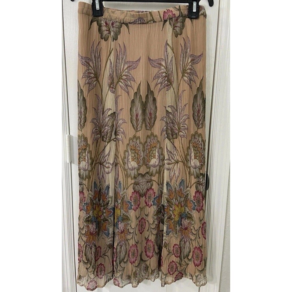 Soft Surroundings Maxi Skirt Floral Broomstick Fairy Coquette PETITE XS